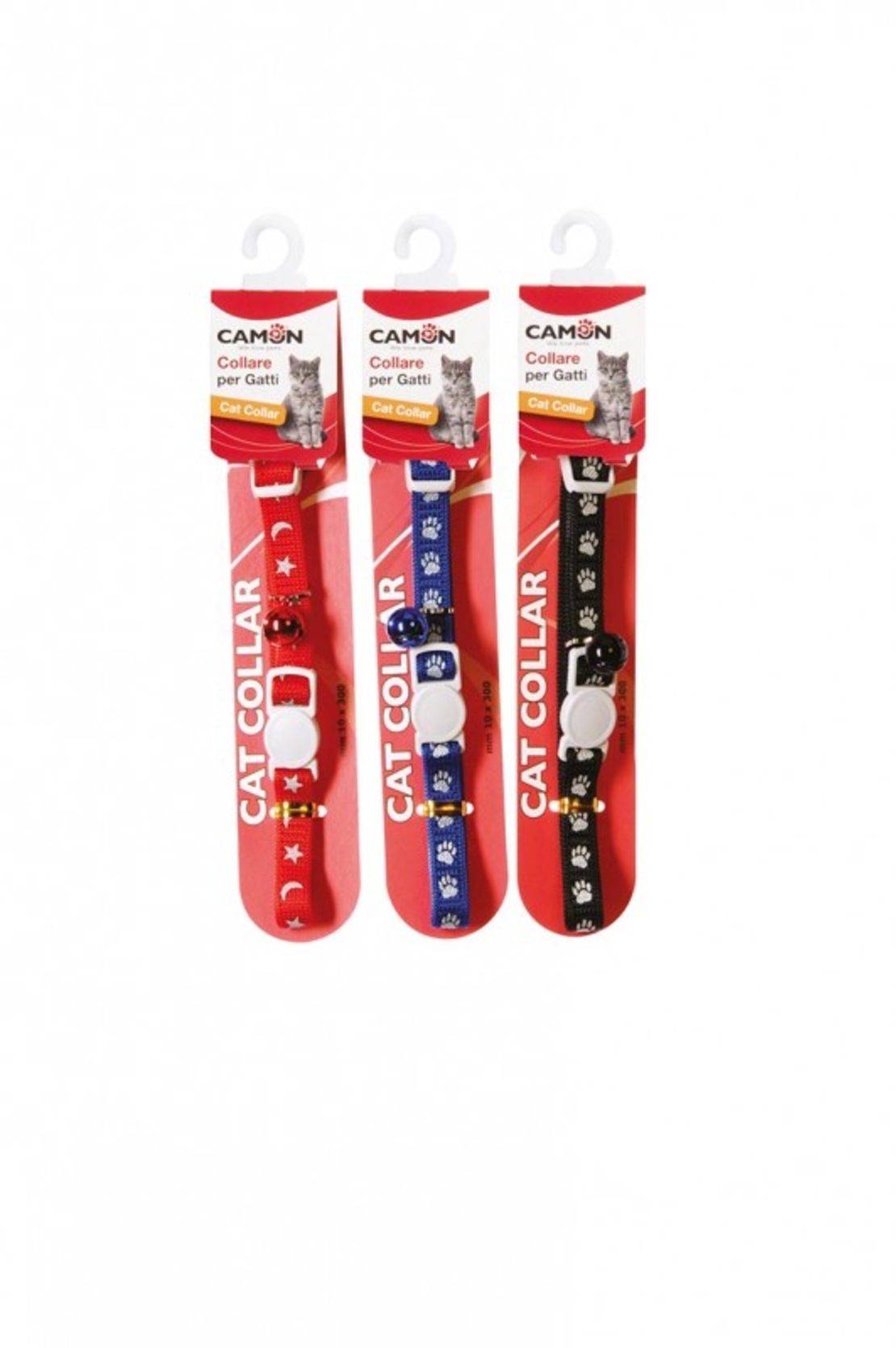קולר לחתול עם טביעות כפות רגליים