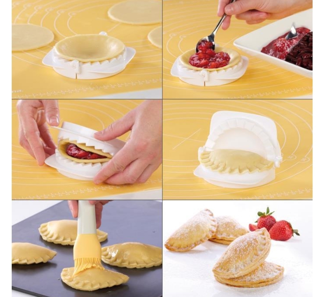 חותך ומקפל בצק סט 3 גדלים 