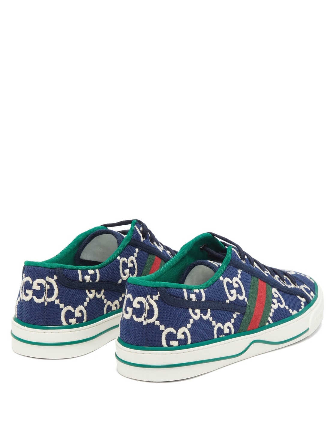 GUCCI 1977 GG-jacquard Web-stripe trainer