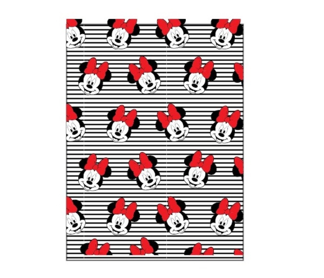 שמיכה - מיני מאוס אדום לבן