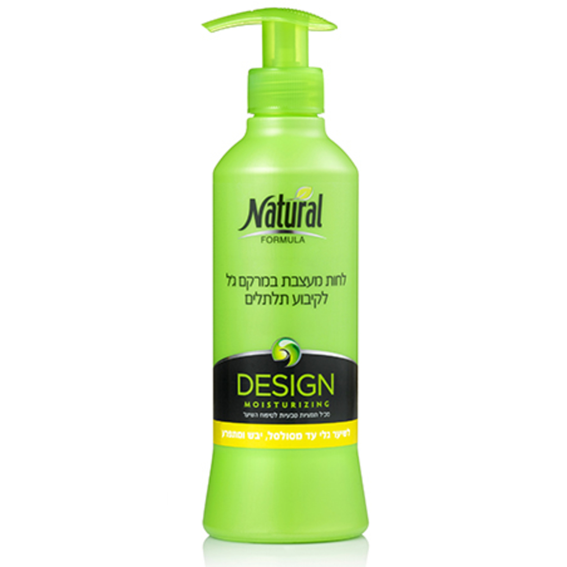 נטורל קרם לחות לשיער גלי עד מסולסל, יבש ומתפרע,400 גרם