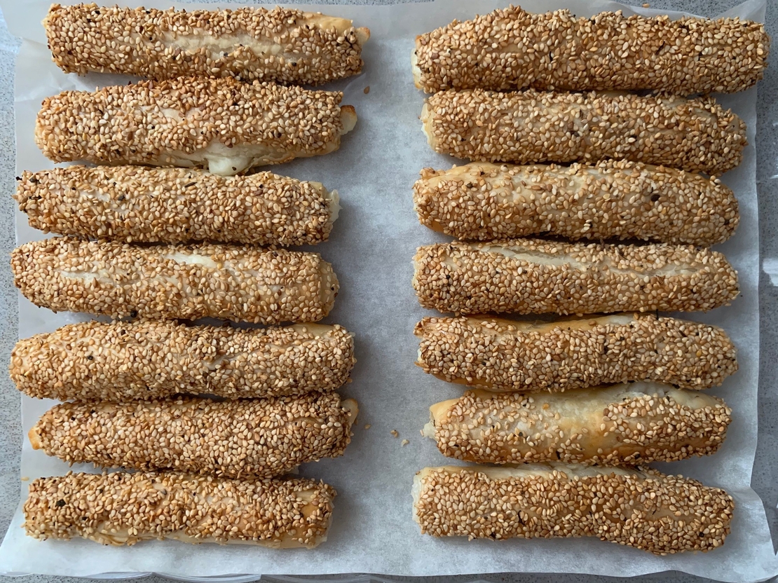 אצבעות פילו במילוי גבינות