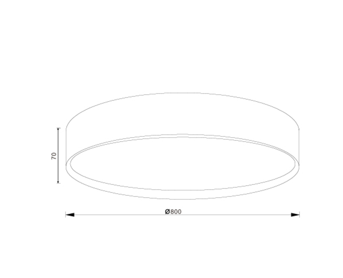 צמוד תקרה ניקי 80W