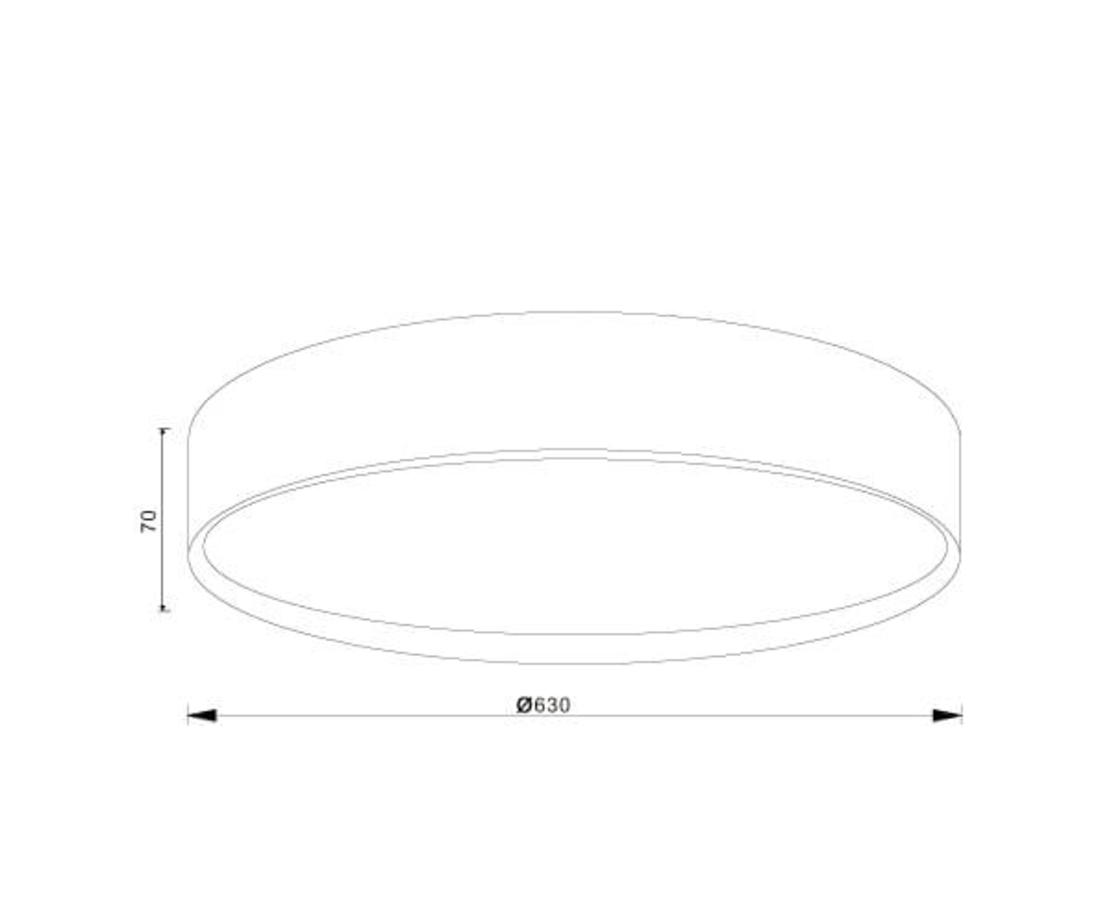 צמוד תקרה ניקי 60W 
