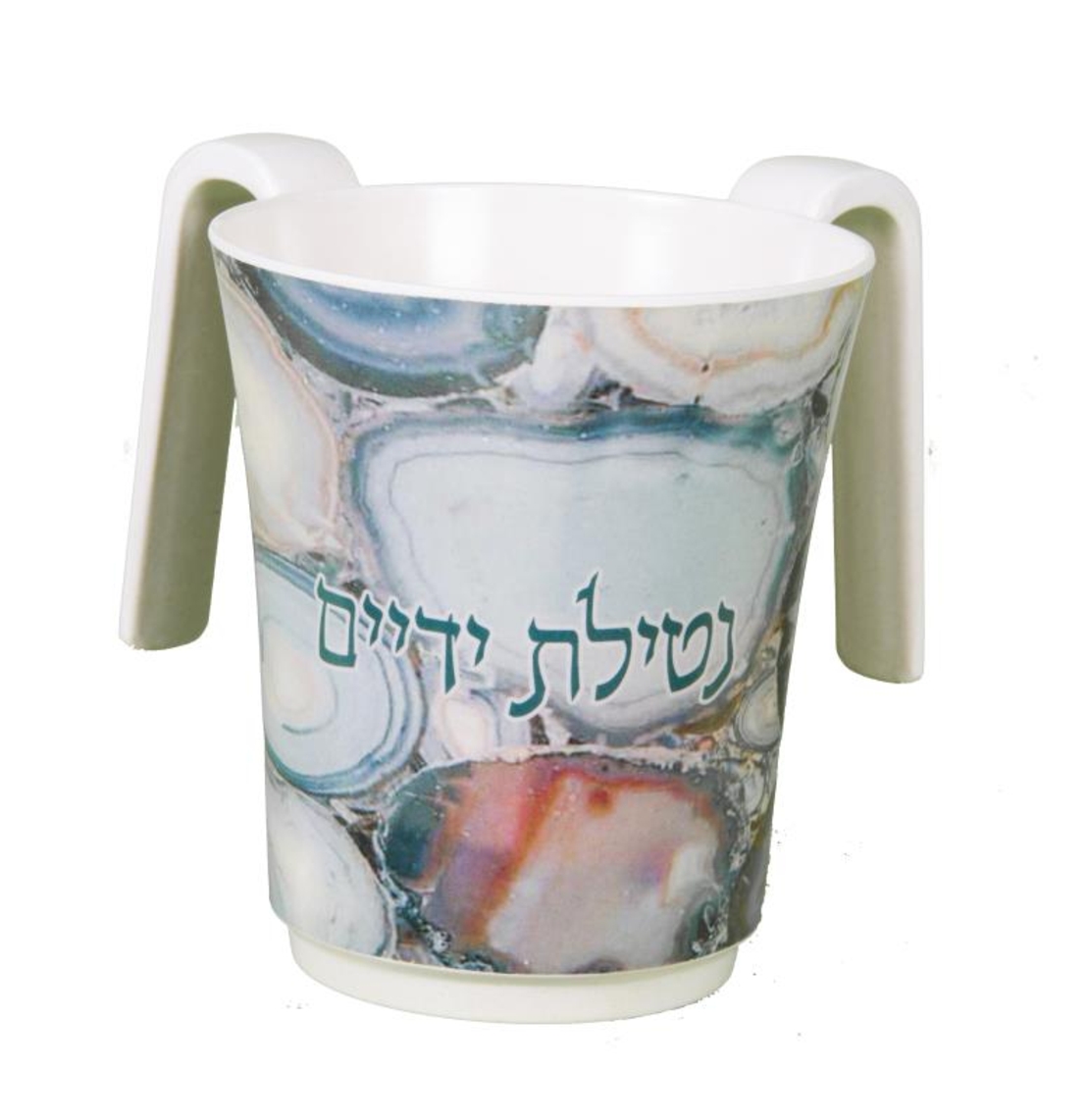 נטלה מלמין עם הדפסה צבעונית גווני ירוק כחול 14 ס