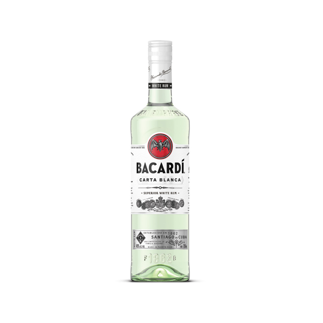 בקרדי רום לבן 1 ליטר-BACARDI CARTA BLANCA