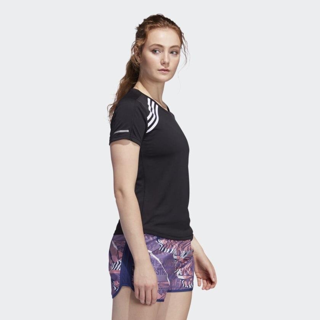 חולצת אדידס לנשים Adidas Run It T 3 Stripes 