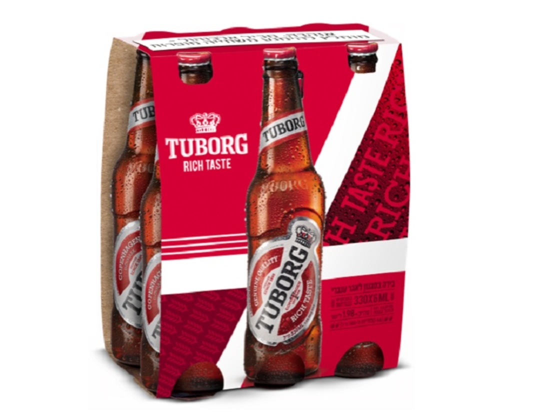טובורג בירה שישיה 6*330-  Tuborg beer 