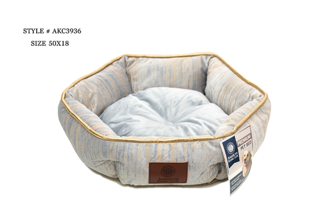 מיטה לכלב קטן קיצית בצורת משושה, יוקרתית.