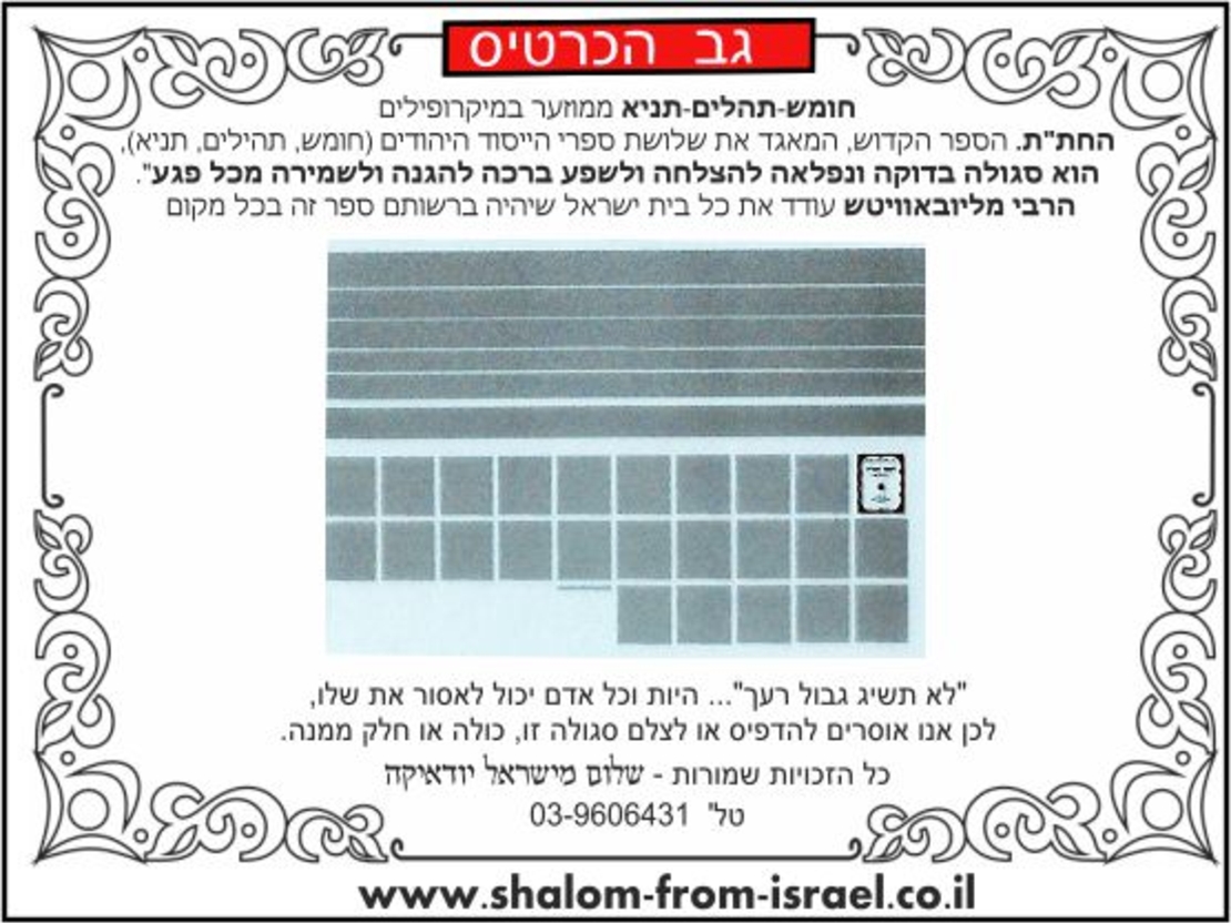 5001- כרטיס חתת ממוזער