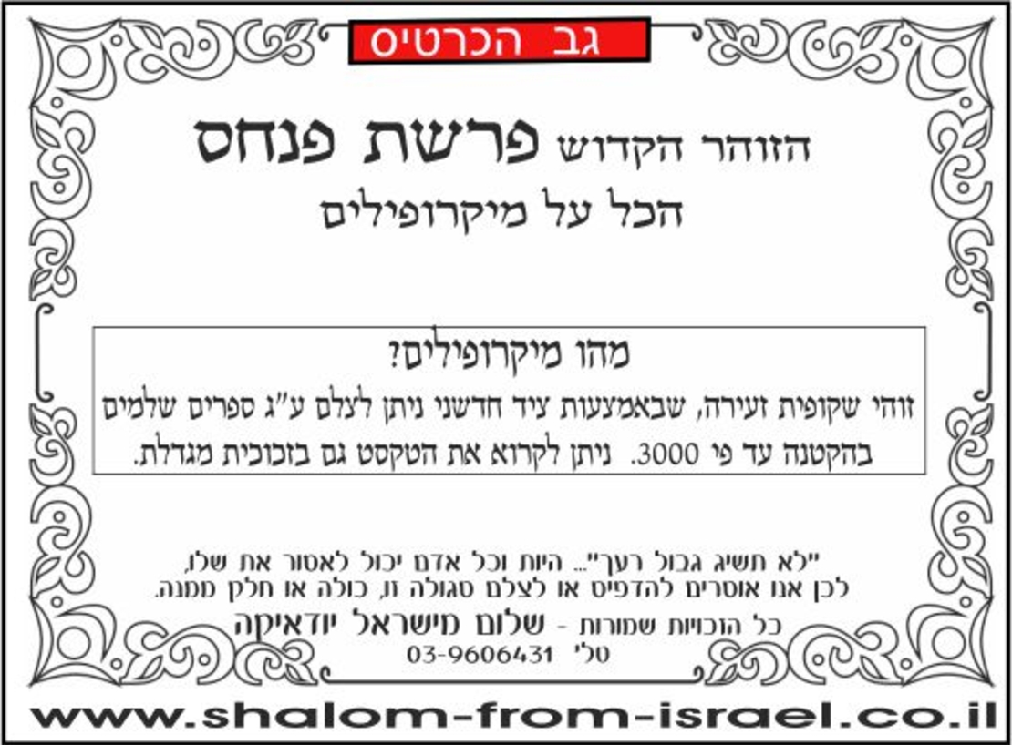 ספר הזוהר - פרשת פנחס