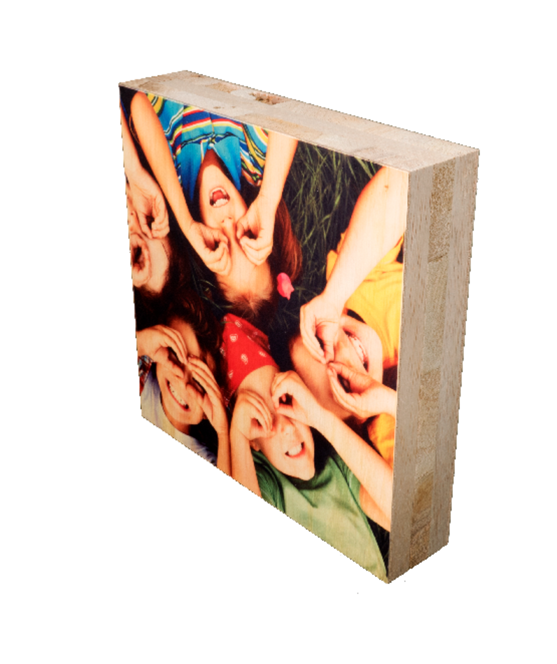 פוטובלוק עץ טבעי עבה 14*14