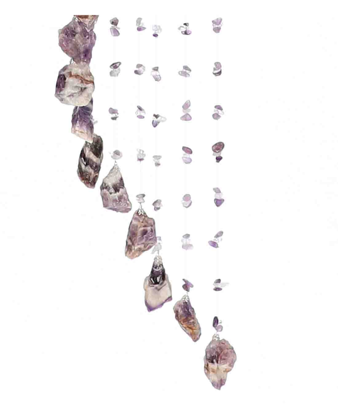 מובייל  בשילוב אבני אמטיסט שברון גולמי 25 זרועות 120 ס