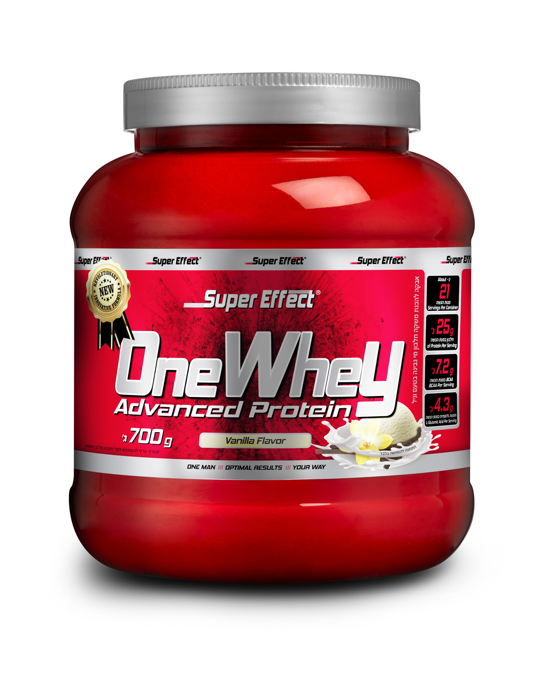 אבקת חלבון  בטעם  וניל ,  700 גרם