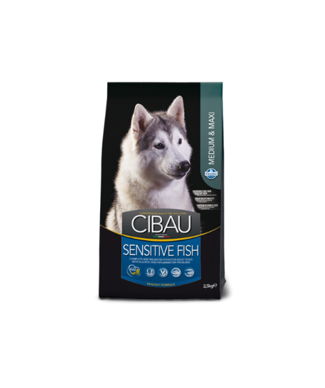 CIBAU סיבאו כלב בוגר סנסטיב דגים 12 ק