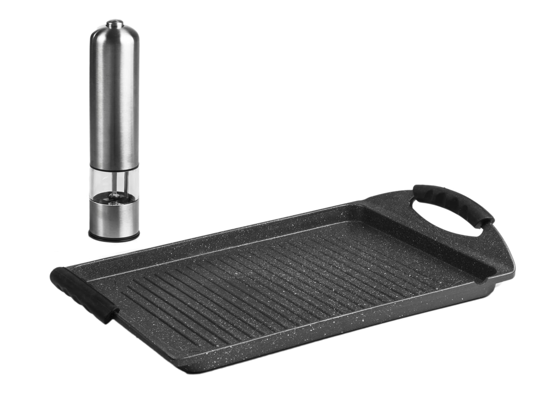 סט פלאנצ׳ה ומטחנה חשמלית 