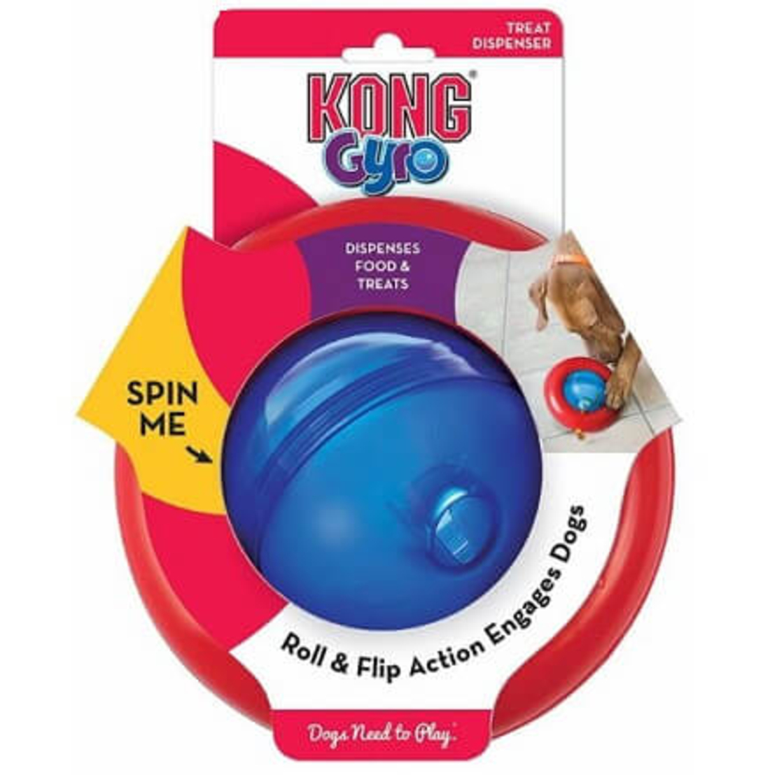 KONG GYRO קונג ג'יירו צעצוע חטיפים אינטראקטיבי