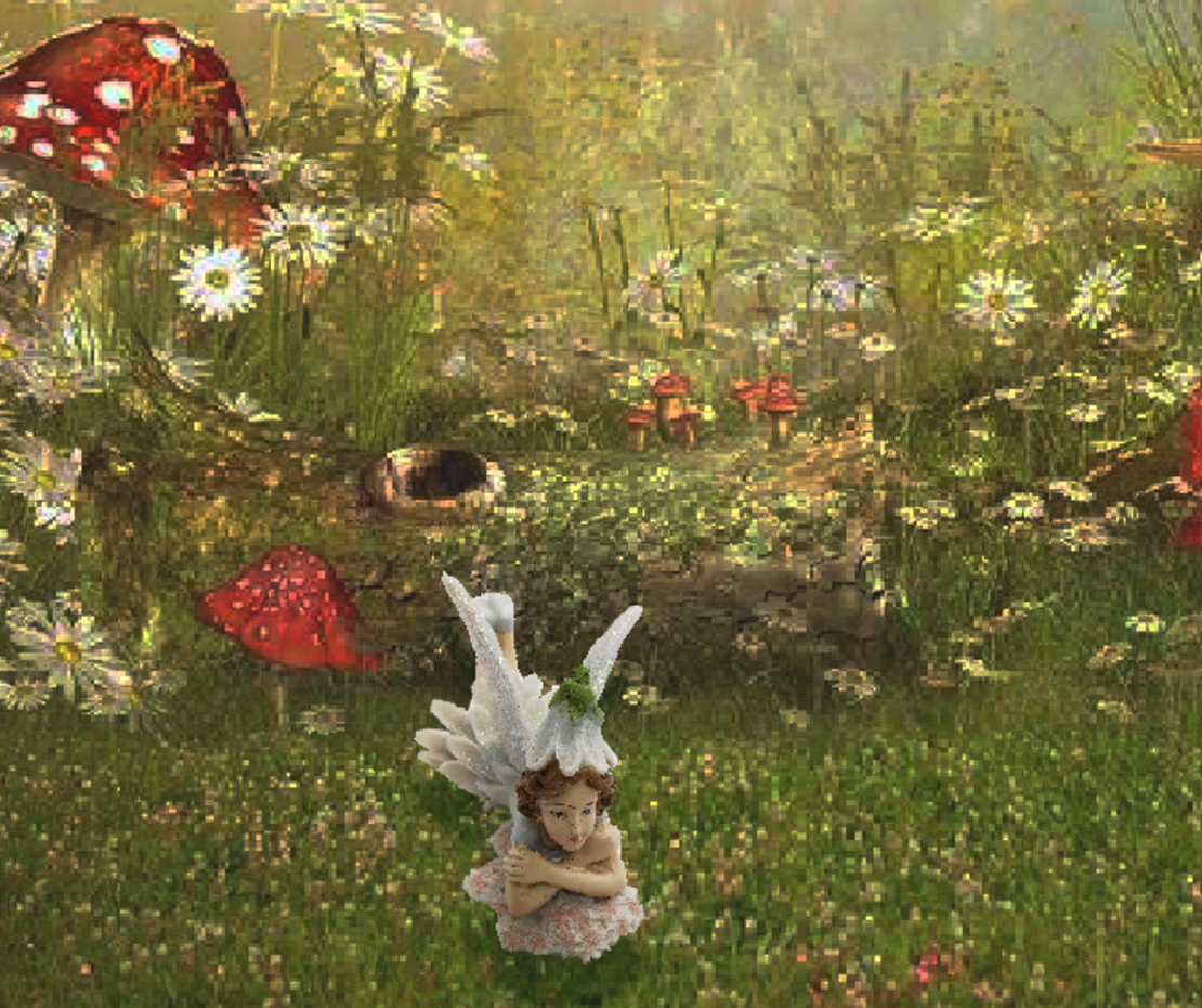 פיה לבנה שוכבת 