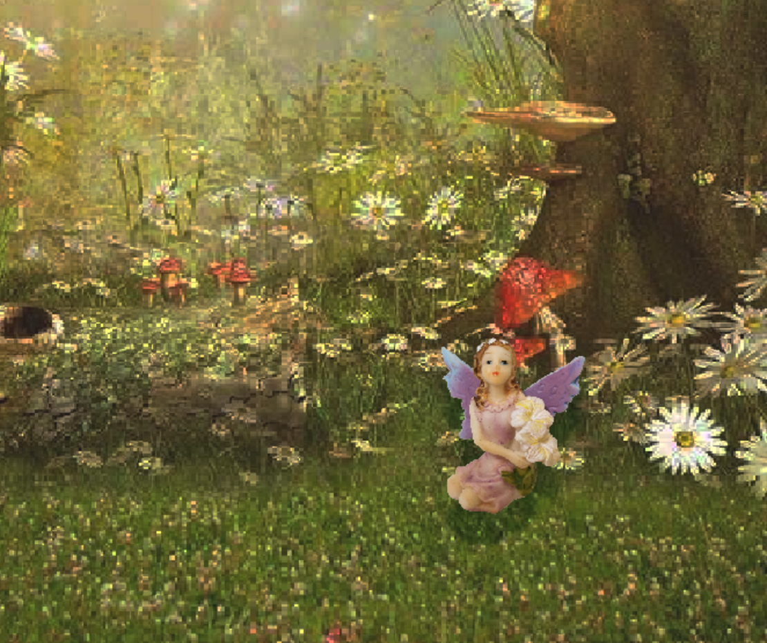 פיה כנפיים סגולות 