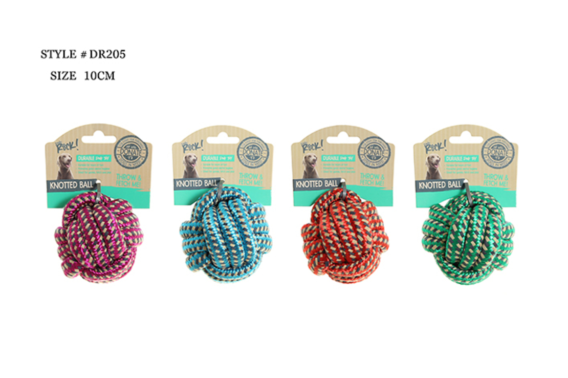 צעצוע לכלב - נשכן כדור חבל דנטלי