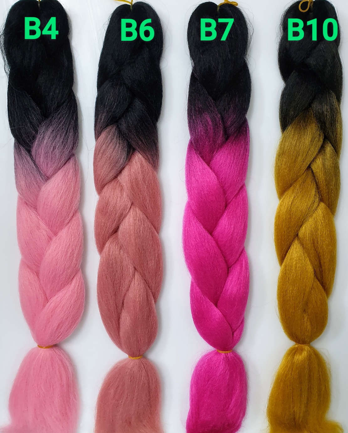 Synthetic hair braids