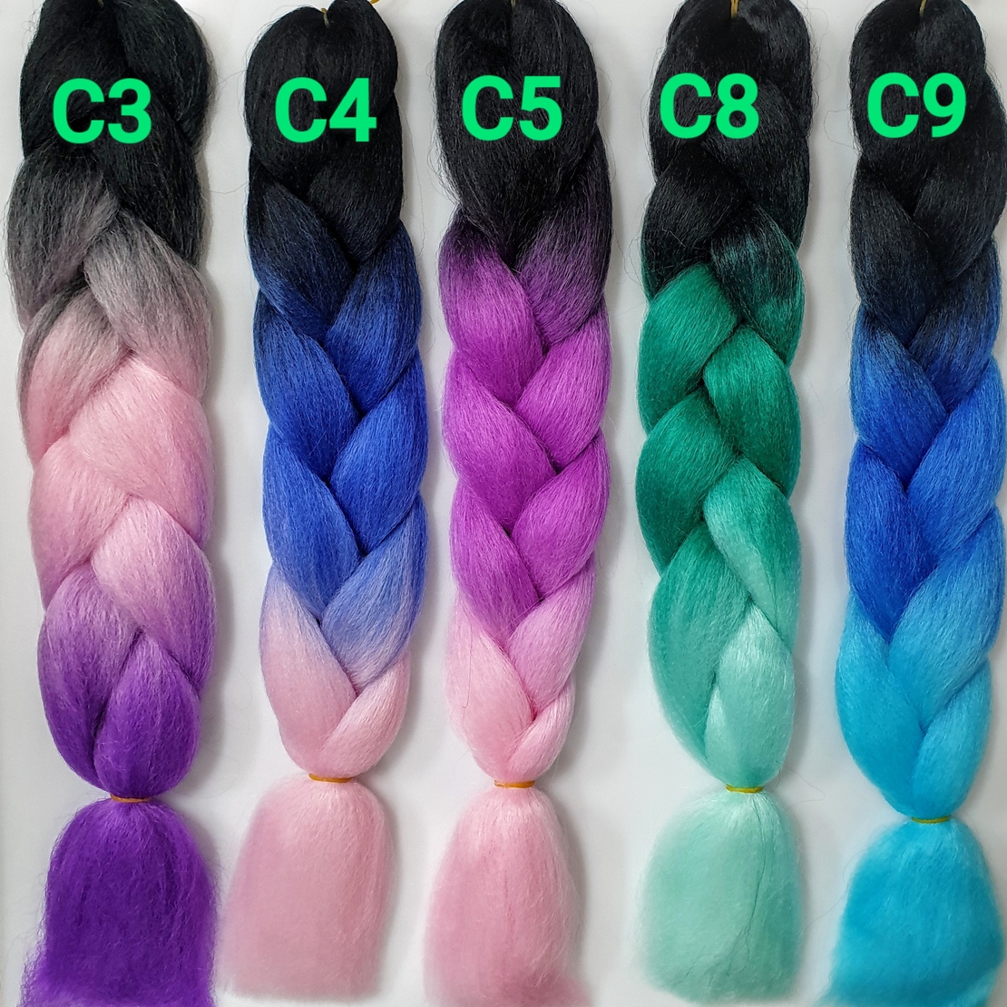 Synthetic hair braids