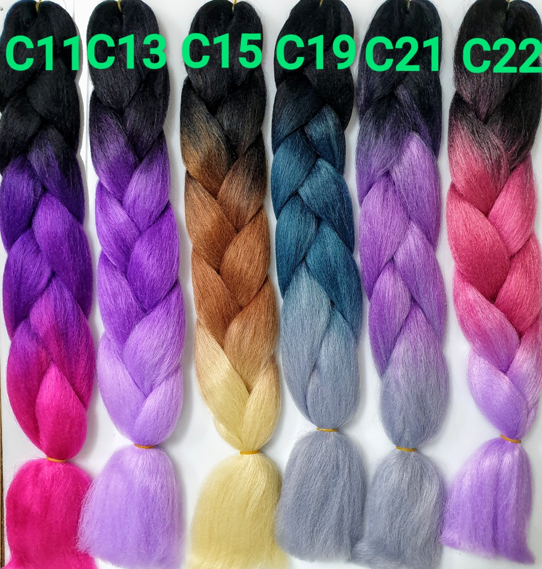 Synthetic hair braids