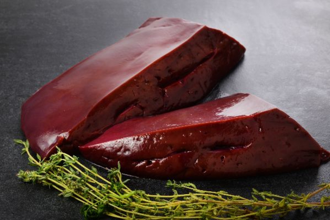 כבד עגל פרוס