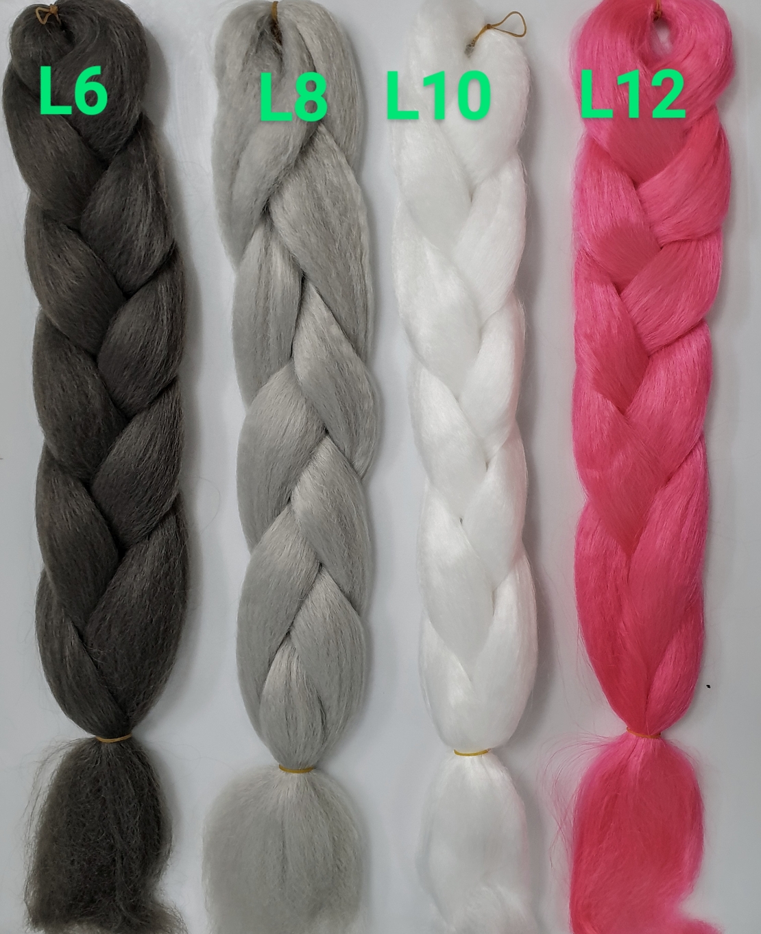 Synthetic hair braids