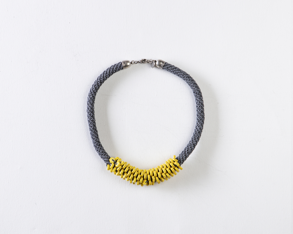 Grey / Yellow Necklace -  Ofira