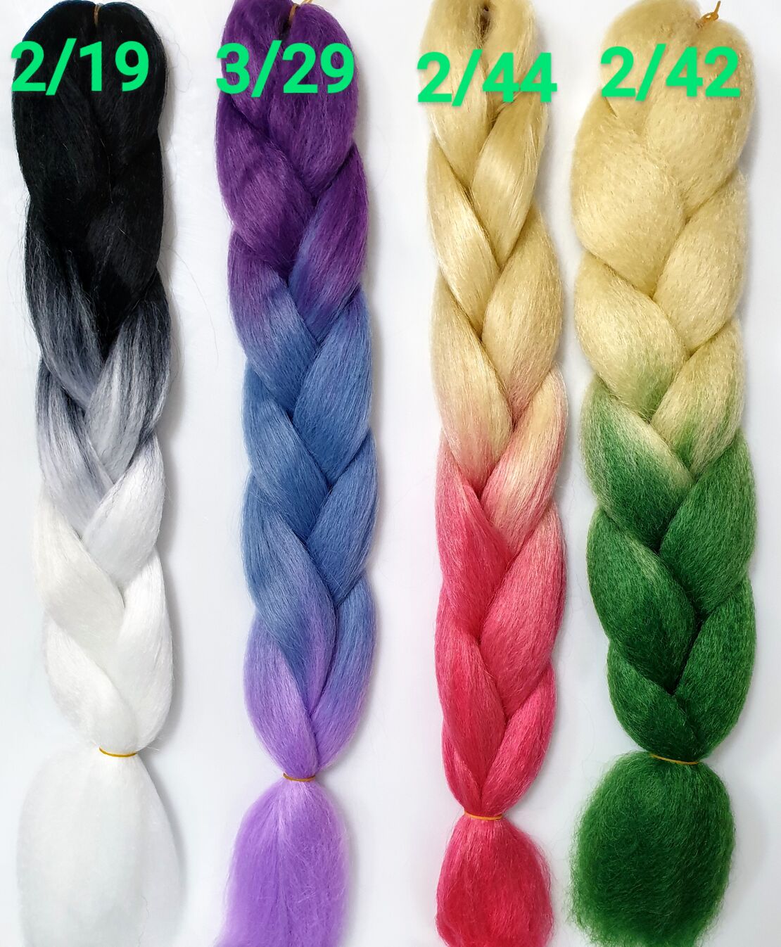 Synthetic hair braids
