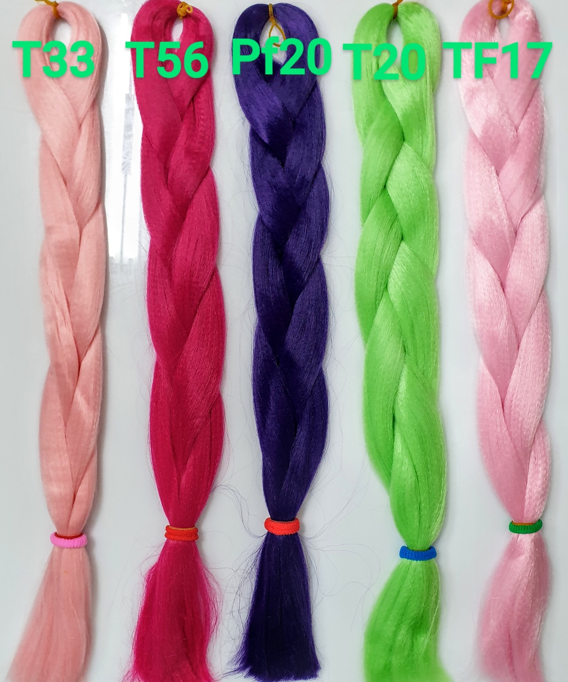 Synthetic hair braids
