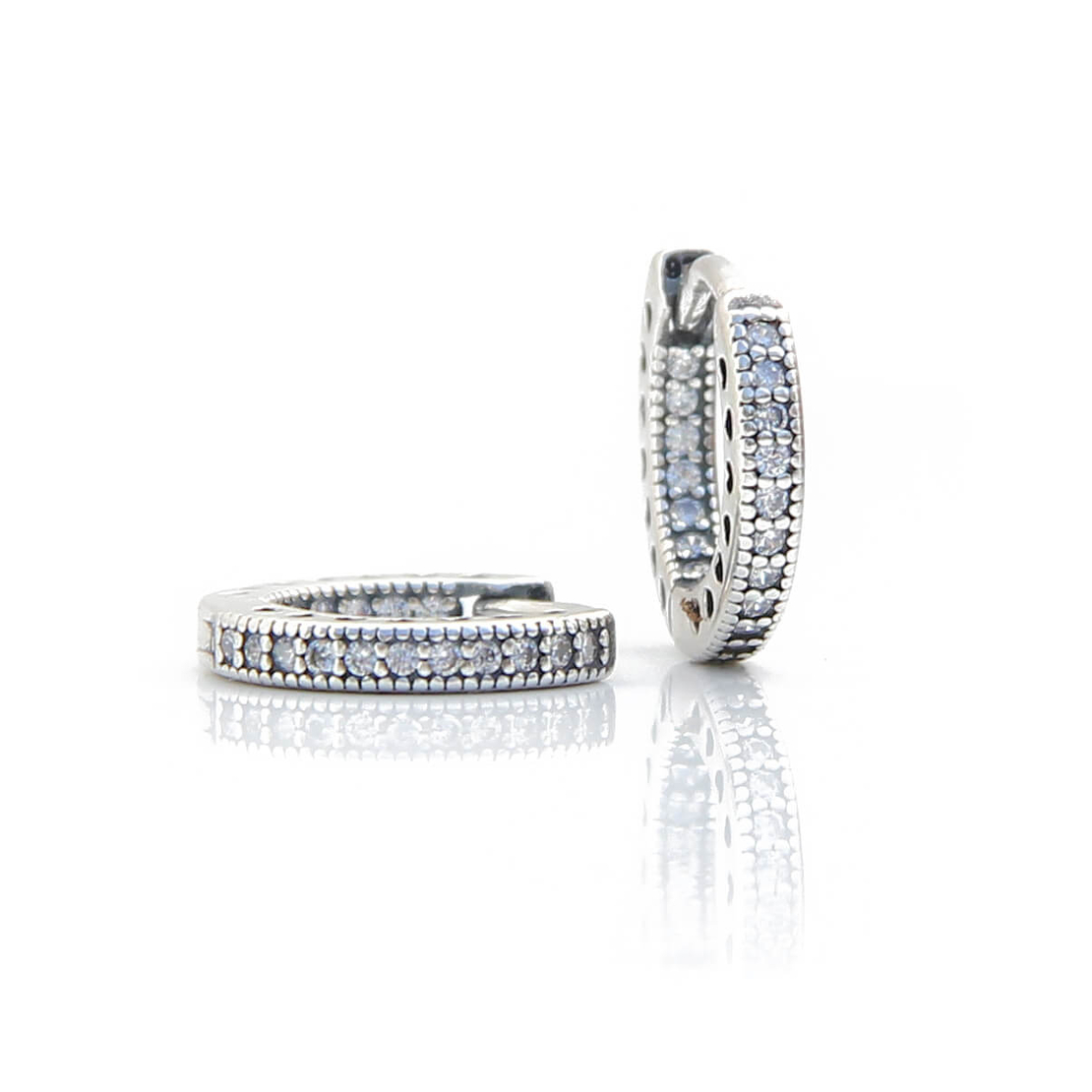 קומבינציית עגילים - STAR - כסף 925