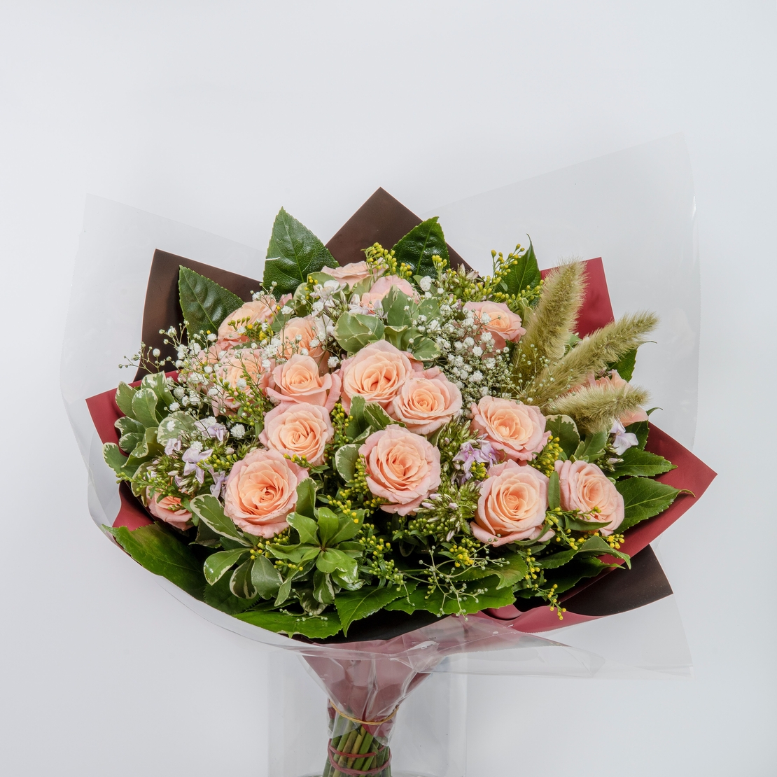 זר ורדים אפרסק