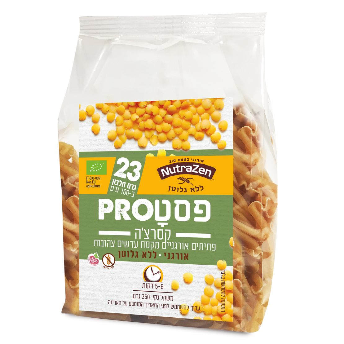 פסטה PRO עדשים צהובות  250 גרם