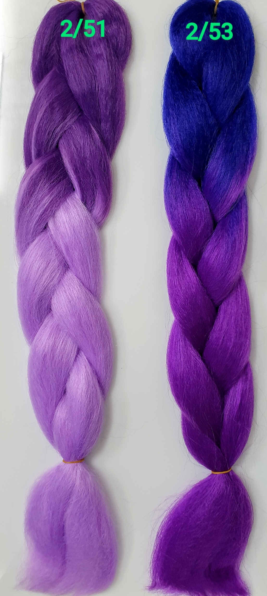 Synthetic hair braids