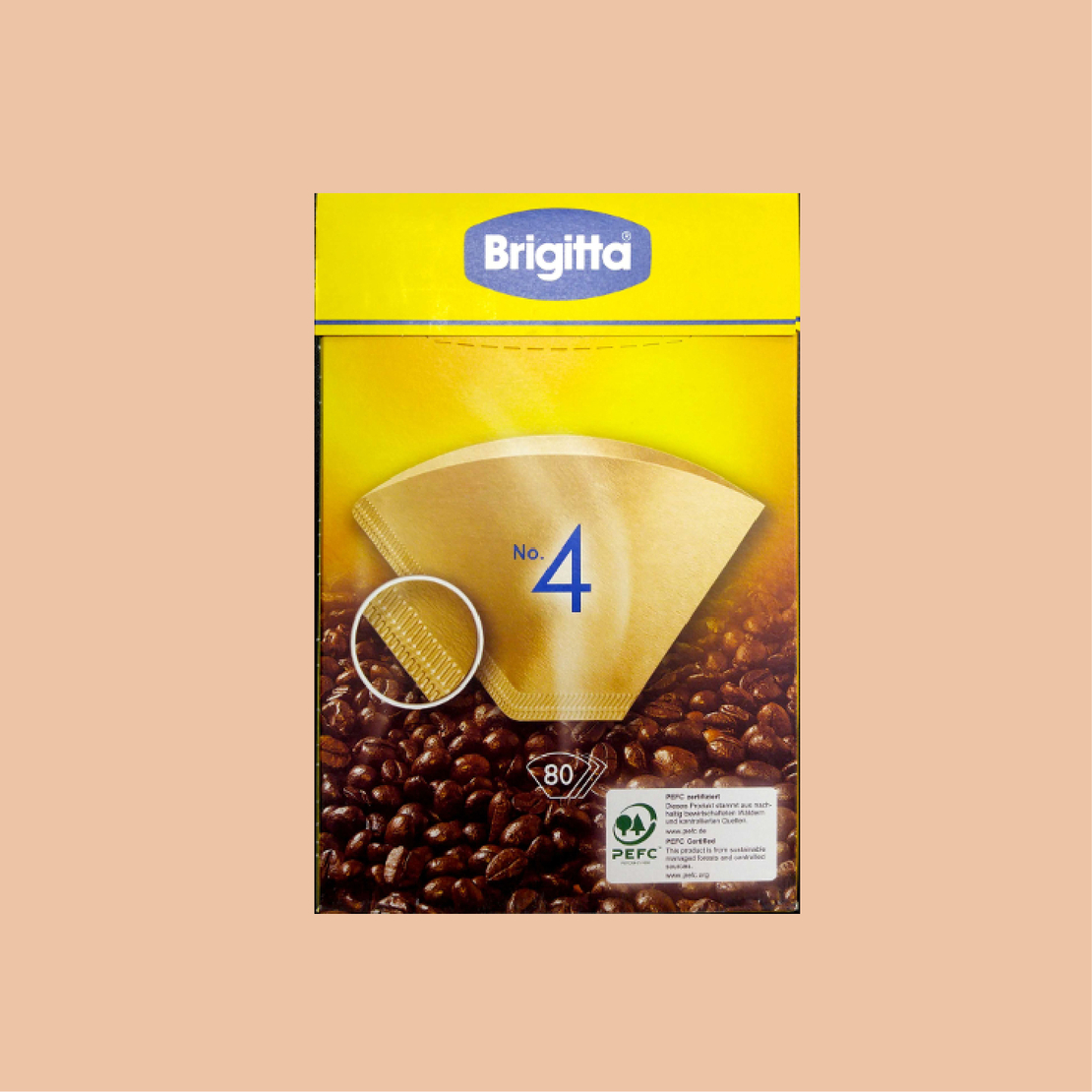 נייר לקפה פילטר ברגיטה - No.4