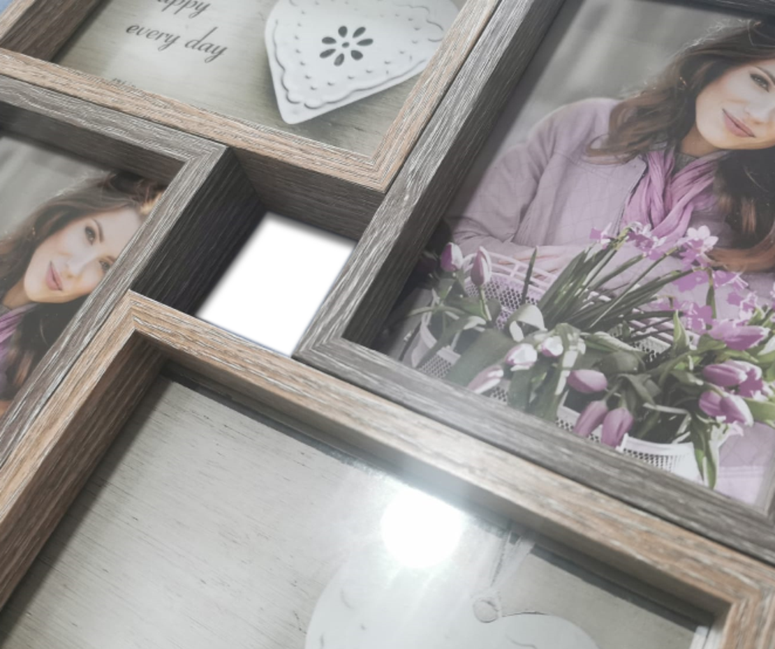 מסגרת מעוצבת לארבע תמונות