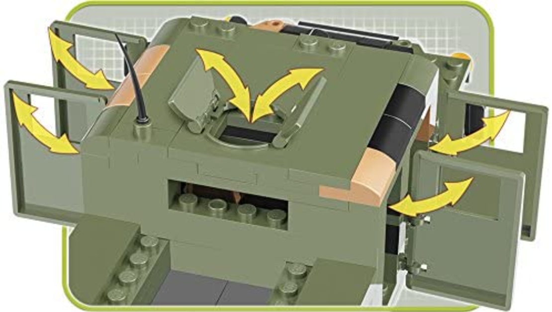 האמר אמריקאי ג'יפ צבאי ירוק