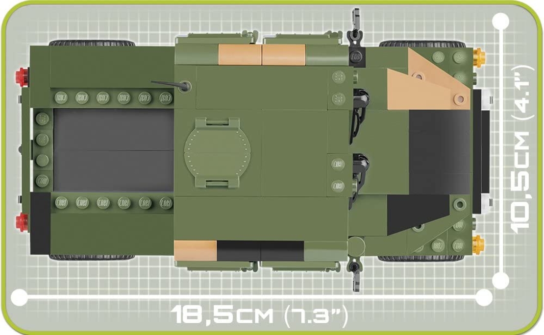 האמר אמריקאי ג'יפ צבאי ירוק