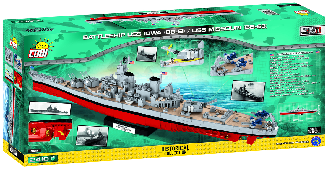 USS IOWA - איווה ומיזורי - אוניות הקרב של הצי האמריקאי