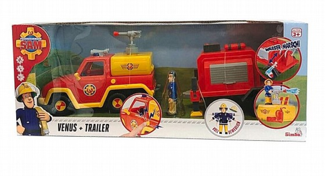 סמי הכבאי רכב ונוס אלקטרוני עם טריילר כיבוי