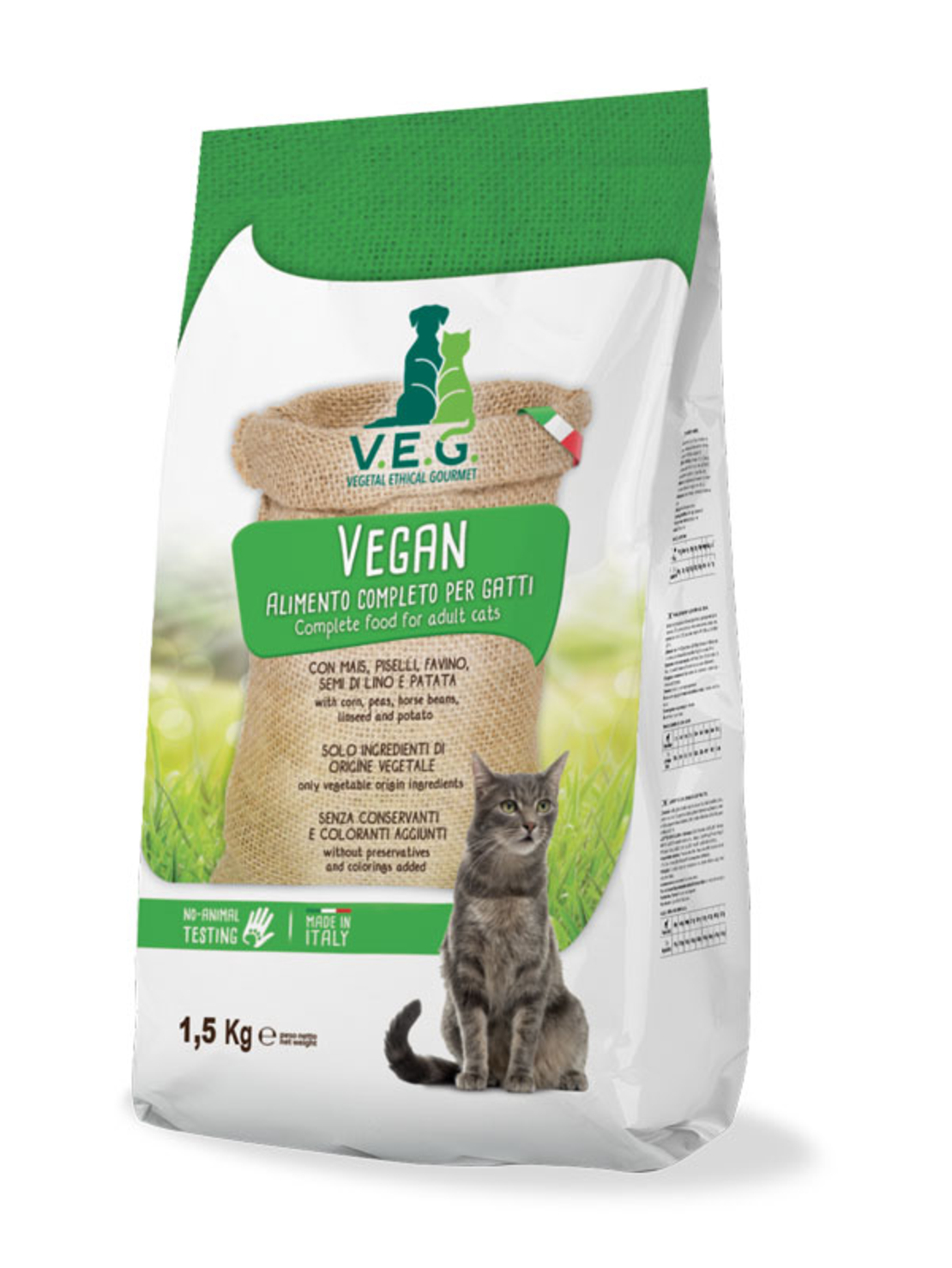 VEG מזון טבעוני לחתולים  7.5 קילו 