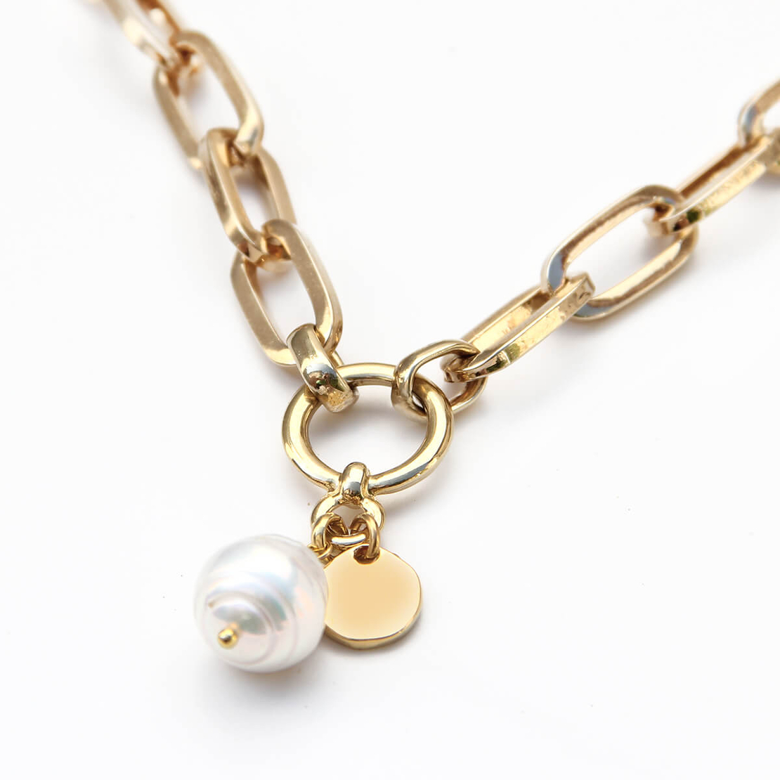 שרשרת הארלם פנינה - זהובה 