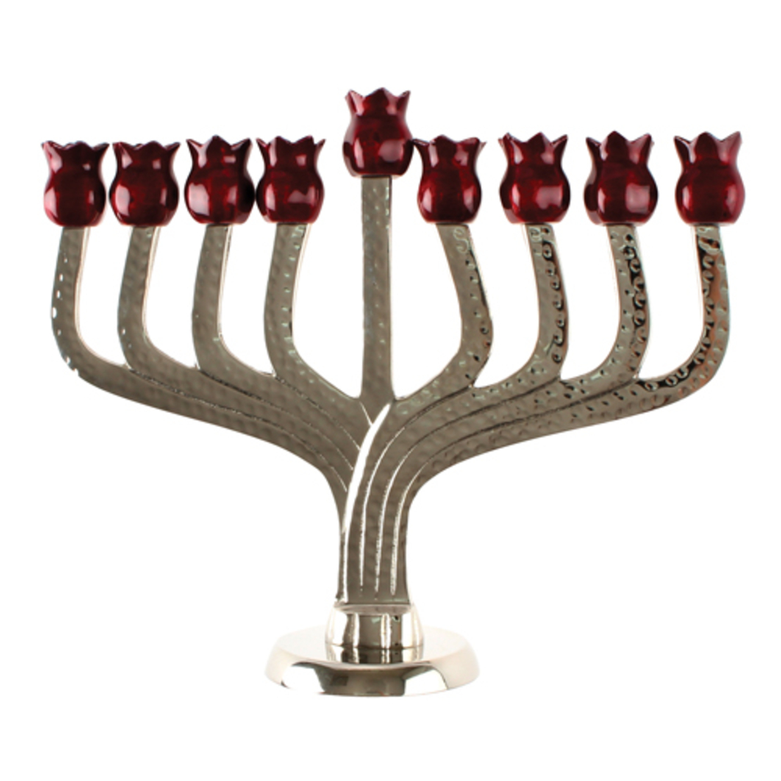 חנוכיה אלומיניום מרוקע 