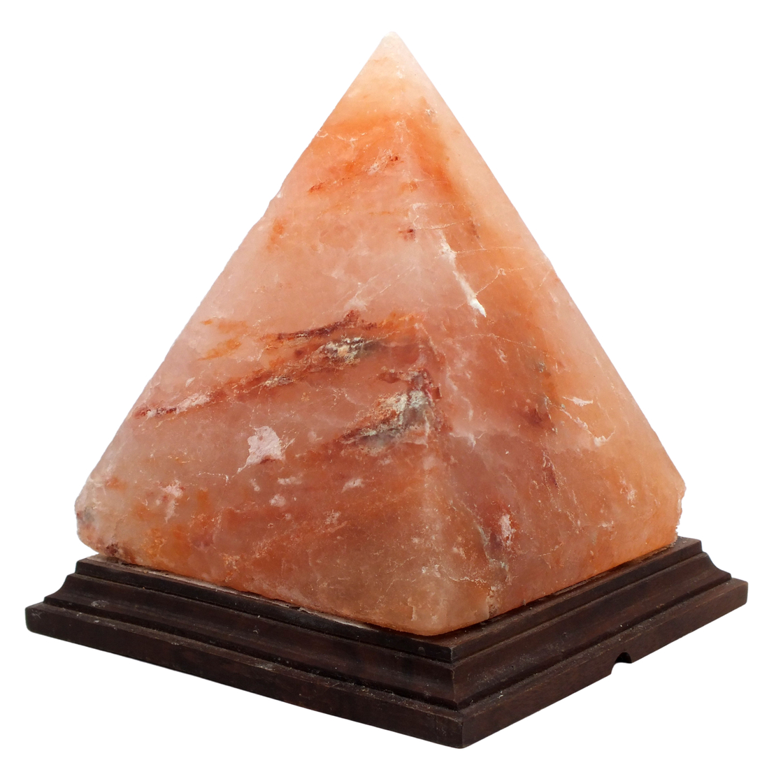 מנורת גביש מלח הימלאיה בצורת פירמידה