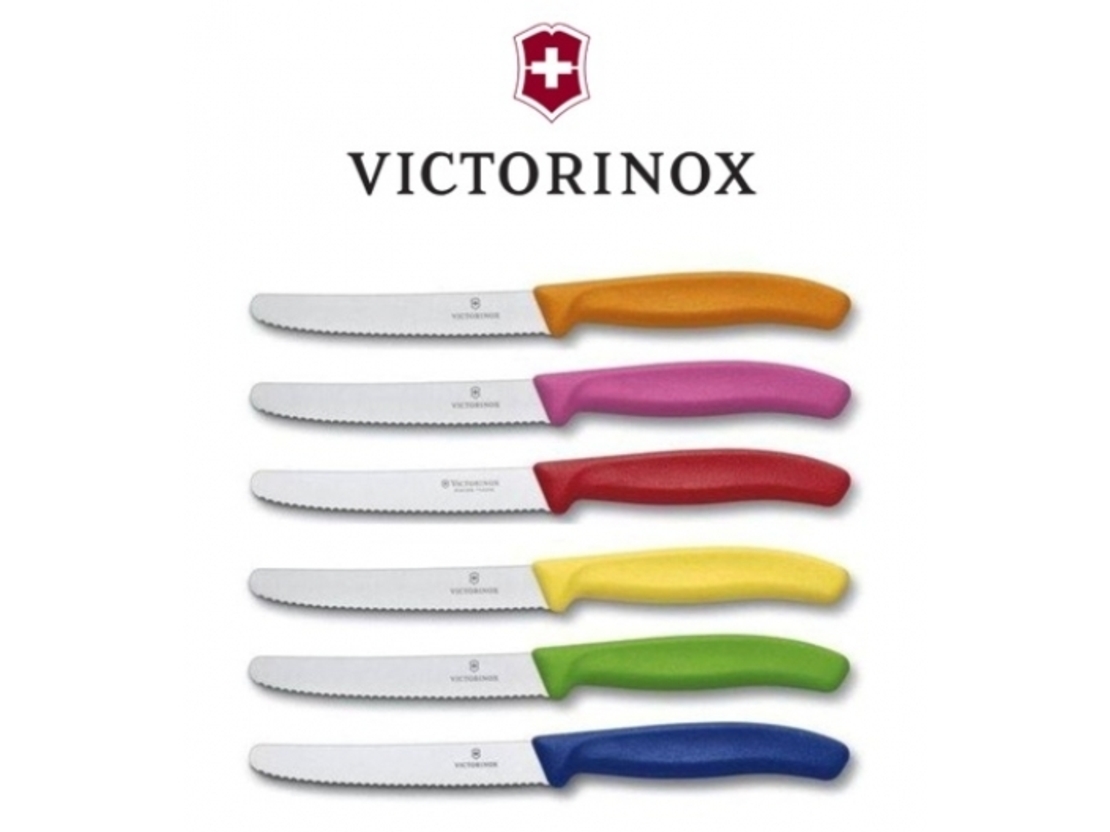 סכין ירקות שפיץ מעוגל משונן VICTORINOX ויקטורינוקס
