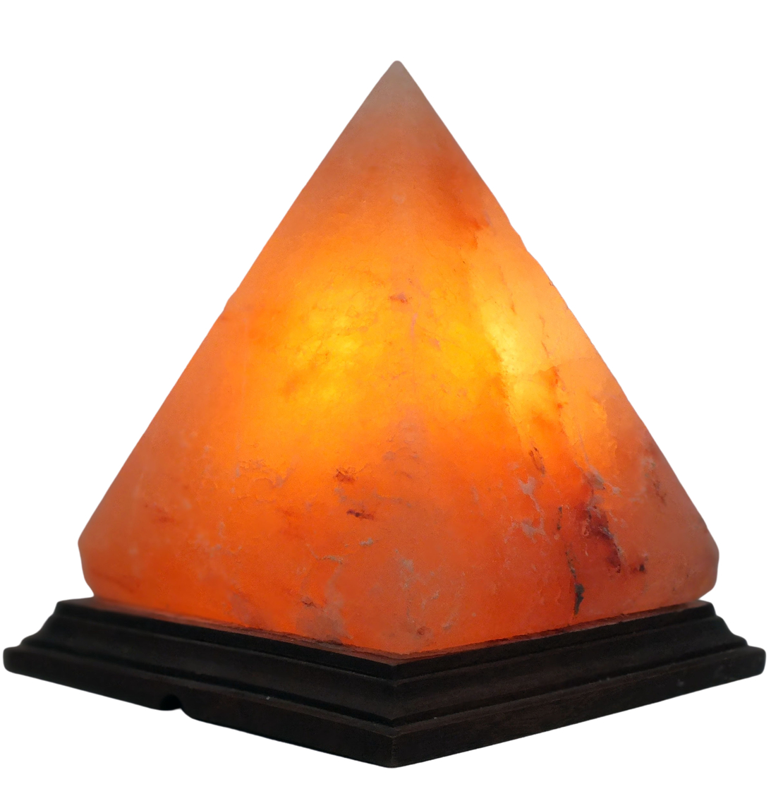 מנורת גביש מלח הימלאיה בצורת פירמידה