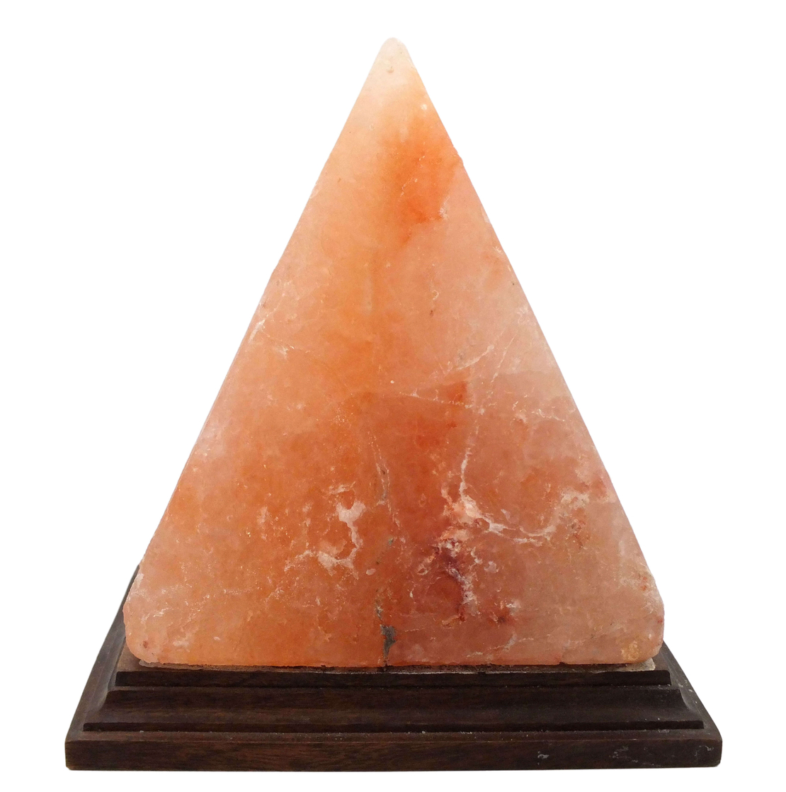 מנורת גביש מלח הימלאיה בצורת פירמידה