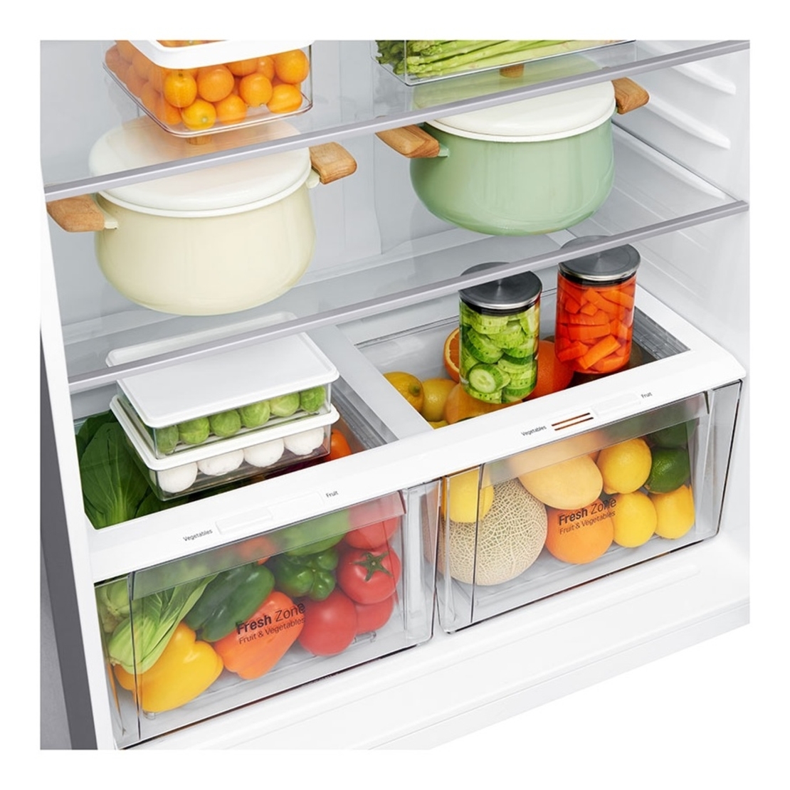 מקרר מקפיא עליון 596 ליטר LG GR-M6981S/W